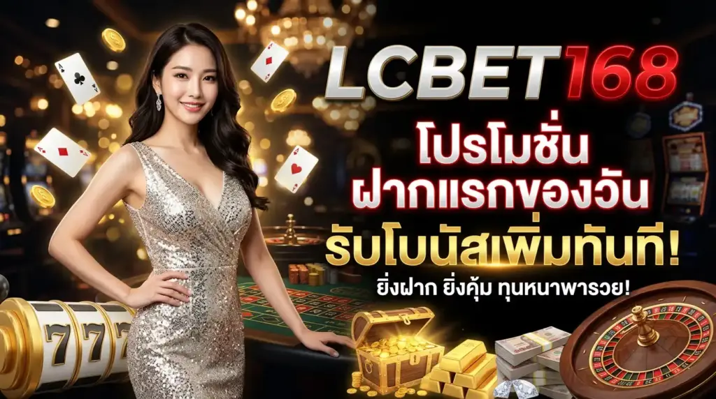 โปรโมชั่น ฝากแรกของวัน lucabet168 รับโบนัสเพิ่มทันที